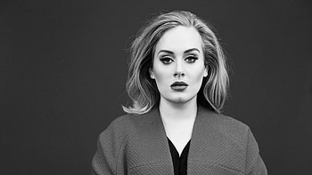 Adele Monochrome, adele, celebrities, monochrome HD wallpaper