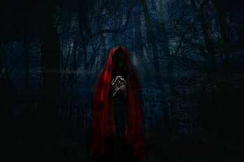 Art, Forest, Gloomy, Female, Spooky, Eerie, Woman, Mantle HD wallpaper