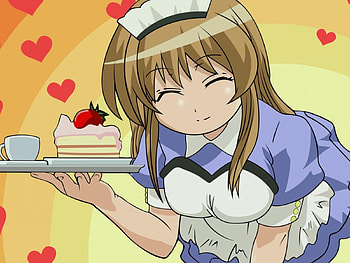 Kurumi, anime, pani poni dash, waitress HD wallpaper