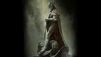 The Elder Scrolls V: Skyrim (2011) - Official Steam Trading Card, concept art, video game, bethesda HD wallpaper
