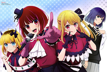 Oshi no Ko Heroes: Akane, Ruby, Kana & Mem-Cho in Stunning Ultra, Akane Kurokawa, Ruby Hoshino, Kana Arima, Mem-Cho (Oshi no Ko), Anime, Oshi no Ko HD wallpaper