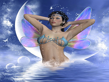 Water Nymph, nymph, water HD wallpaper