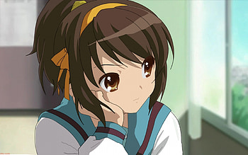 Anime, Sight, Opinion, Girl, Face, Brunette HD wallpaper