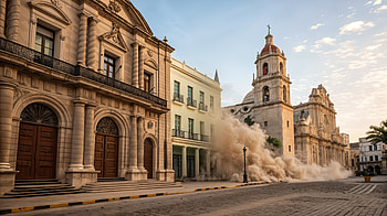 Stunning Colonial Architecture in Ultra, earthquake, destruction, urban scene HD wallpaper