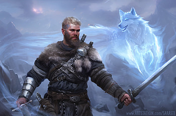 spirit, fantasy, warrior, fantasy warrior HD wallpaper