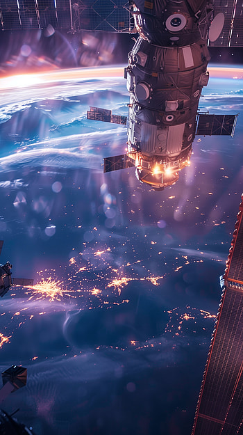 Spectacular ISS Over Earth - Space Marvel, NASA, earth HD phone wallpaper