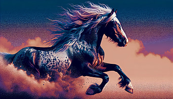 Majestic Stallion, stallion, horse, running, Artwork, fantasy HD wallpaper