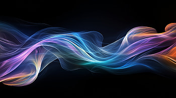 Abstract, fluid shapes, glow HD wallpaper