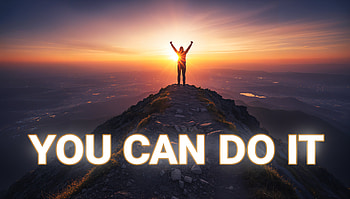 Summit Sunrise — You Can Do It ( Motivational ), Motivational, Hiker, Mountain, Sunrise HD wallpaper