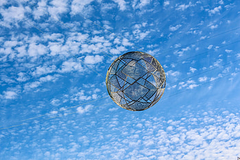 Sky, Miscellanea, Miscellaneous, Grid, Form, Ball HD wallpaper