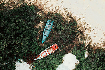 Aerial shots, boats HD wallpaper