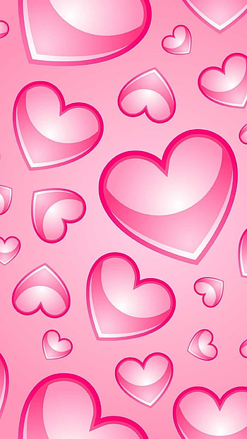 Pink heart , Romantic symbol, Love and affection, Feminine touch HD phone wallpaper