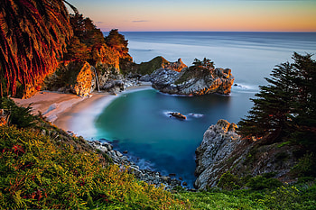Big Sur, Julia Pfeiffer Burns State Park, Monterey County HD wallpaper