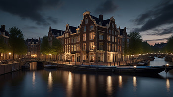 Canals in amsterdam, Amsterdam, canal, water HD wallpaper
