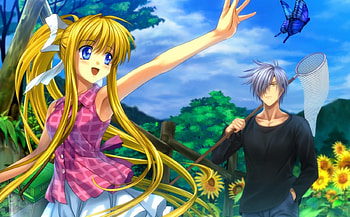 Air, anime girl, kawaii, anime, long hair HD wallpaper
