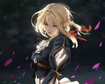 Artwork, beautiful, Violet Evergarden HD wallpaper