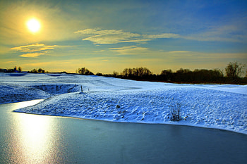 Winter, Nature, Sun, Snow, Lake, Shine, Light, Germany, Ediger-Eller, Ediger Eller HD wallpaper