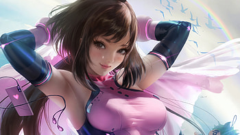 Uraraka Ochako Fantasy Girl Anime Character, anime-girl, anime, fantasy-girls, artist, artwork, digital-art HD wallpaper