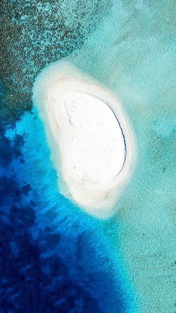 Nature, Water, View From Above, Ocean, Island HD phone wallpaper