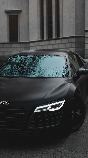 Matte Black, Audi Car HD phone wallpaper