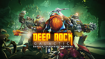 Deep Rock Galactic, Dwarven space miners, Dangerous alien planet, Team-based action HD wallpaper