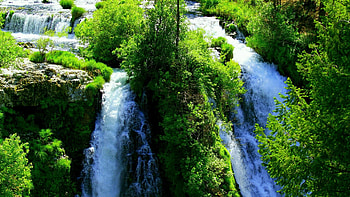 Movement in waterfall, Captivating , Waterfall , Natural beauty at its finest HD wallpaper