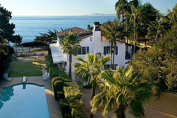 A Grand View, trees, view, pool, villa, ocean HD wallpaper