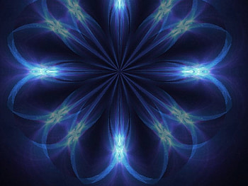 Blue flower pattern, blue, background, abstract HD wallpaper