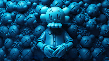 Blue Kaws, artistic, kaws HD wallpaper