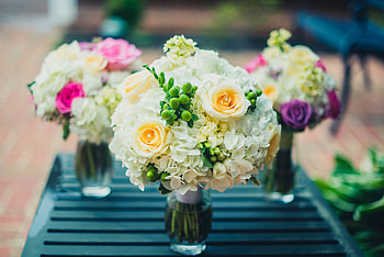 Flowers, Typography, Registration, Bouquet, Vase, Composition HD wallpaper