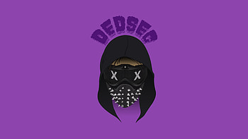 Dedsec, watch dogs 2, minimal, purple, video game HD wallpaper