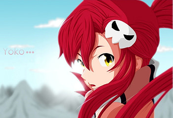 Yoko Littner, sexy, close, yellow eyes, yoko, hot, cute, girl, red hair, long hair, close up, anime girl, anime, , redhead, female HD wallpaper
