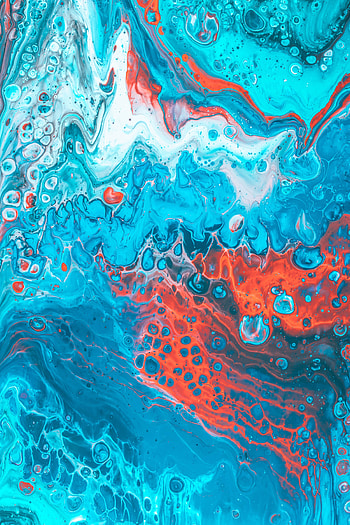Abstract, Divorces, Multicolored, Motley, Paint, Liquid, Mixing HD phone wallpaper