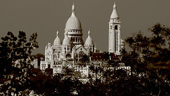 Sacre-Coeur Basilica, Montmartre, Lace and Grace, Safe cities HD wallpaper