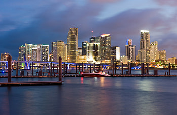 Miami Beach Skyline, International airport, JacobsenDaniels, Airline liaison HD wallpaper