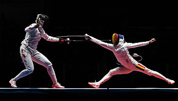 Xu Anqi vs Ana-Maria Popescu, Fencing HD wallpaper