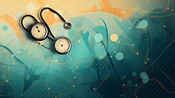 Stethoscope and Medical Pattern, stethoscope, man made, medical HD wallpaper