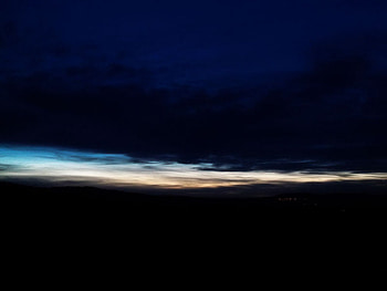 light on the horizon, horizon, scenery, dark, sunset HD wallpaper