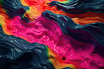 Abstract Pattern, glow, particle, neon, lines, rainbow, Abstract, pattern HD wallpaper