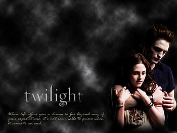 Twilight, twilight saga, quoted, bella and edward HD wallpaper