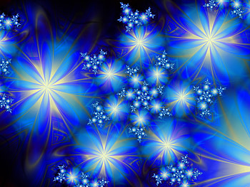 Blue Bonanza. jpg, stars, design, fractal, bonanza HD wallpaper