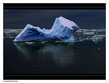Antartica, mount, sky, lake, ice HD wallpaper