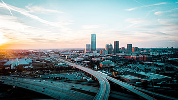 Oklahoma City Skyline, Architectural beauty, Urban charm, Downtown delight HD wallpaper