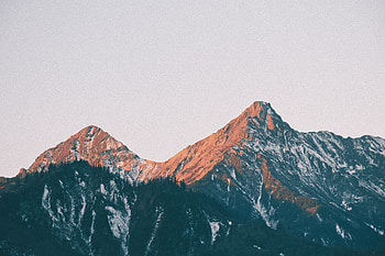 Shine, peak, mountains, nature HD wallpaper