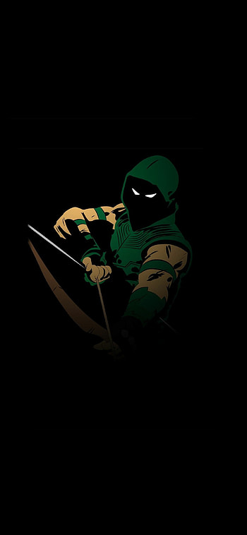 Green Arrow, Superheroic archer, Minimalist , Symbol of justice HD phone wallpaper