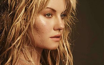 girl, eye, nose, beautiful, sad, blonde, model, simple, hot HD wallpaper