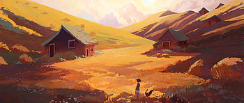 Yellow Fields , fields, artist, artwork, digital-art HD wallpaper