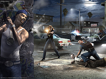 25 to Life, car, cop, enemy, police, adventure, action, criminal, video game, , gun, crime HD wallpaper