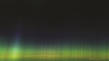 Northern lights, green sky, night HD wallpaper