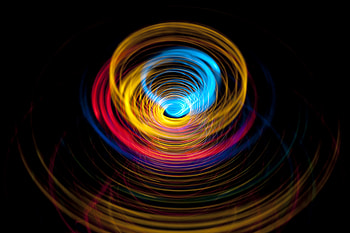 Abstract, Circles, Multicolored, Motley, Rotation, Funnel HD wallpaper